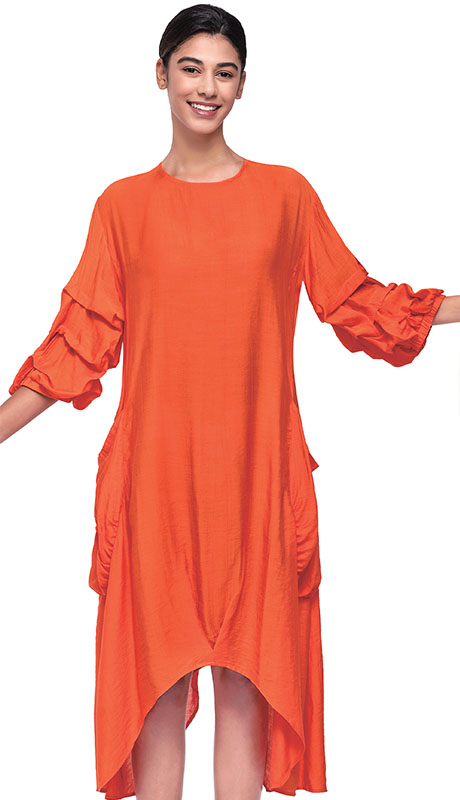 Serafina 7102-ORG Church Dress