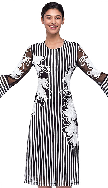 Serafina 6980-BW Church Dress