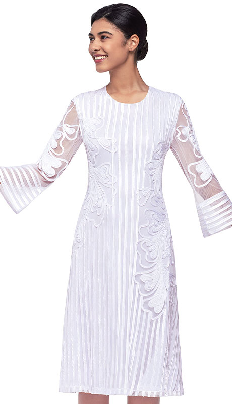 Serafina 6980-WHT Church Dress