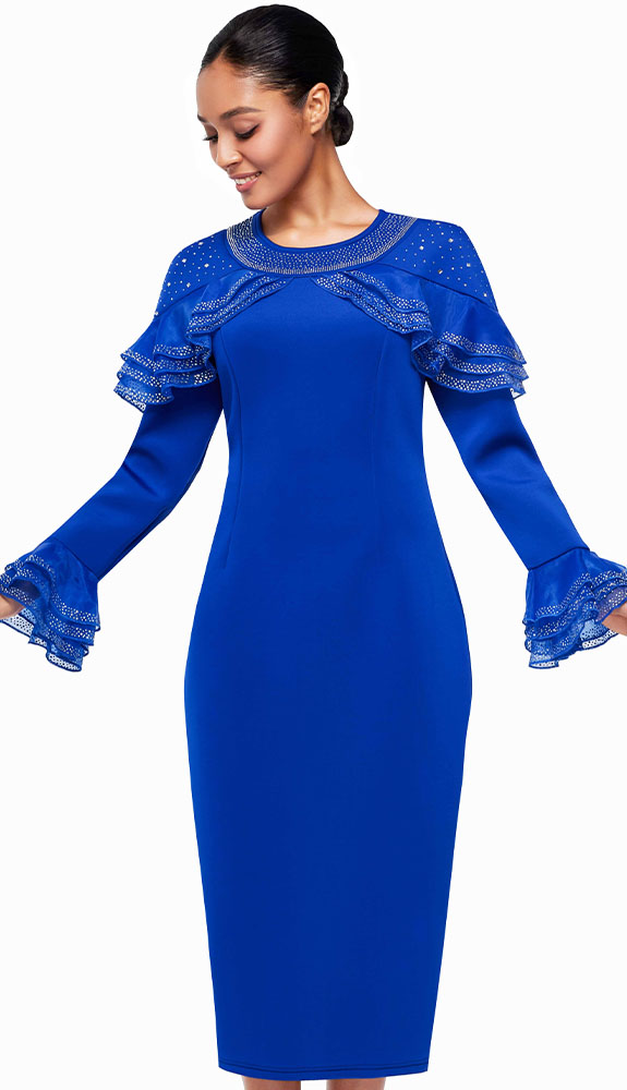 Serafina 7130-RYL Church Dress