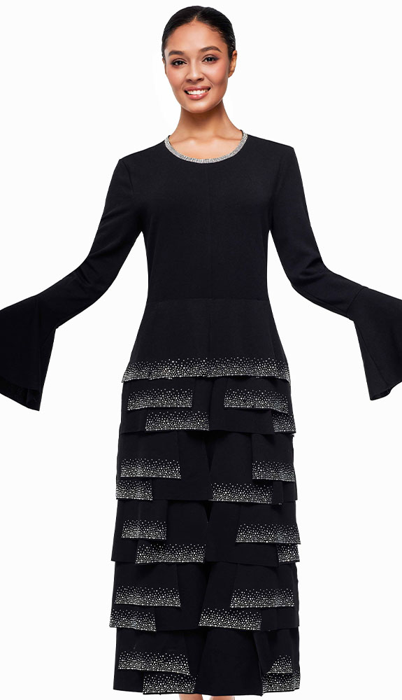 Serafina 7137-BLK Church Dress