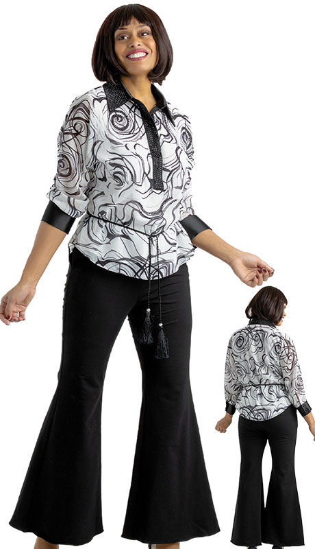 Sharz B London SBL8122 Church Pant Set