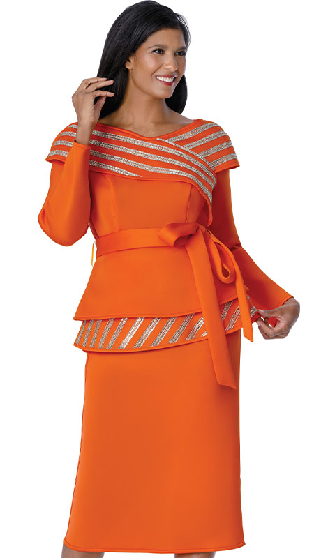 Stellar Looks SL600672-OWS-IH Womens Church Suit