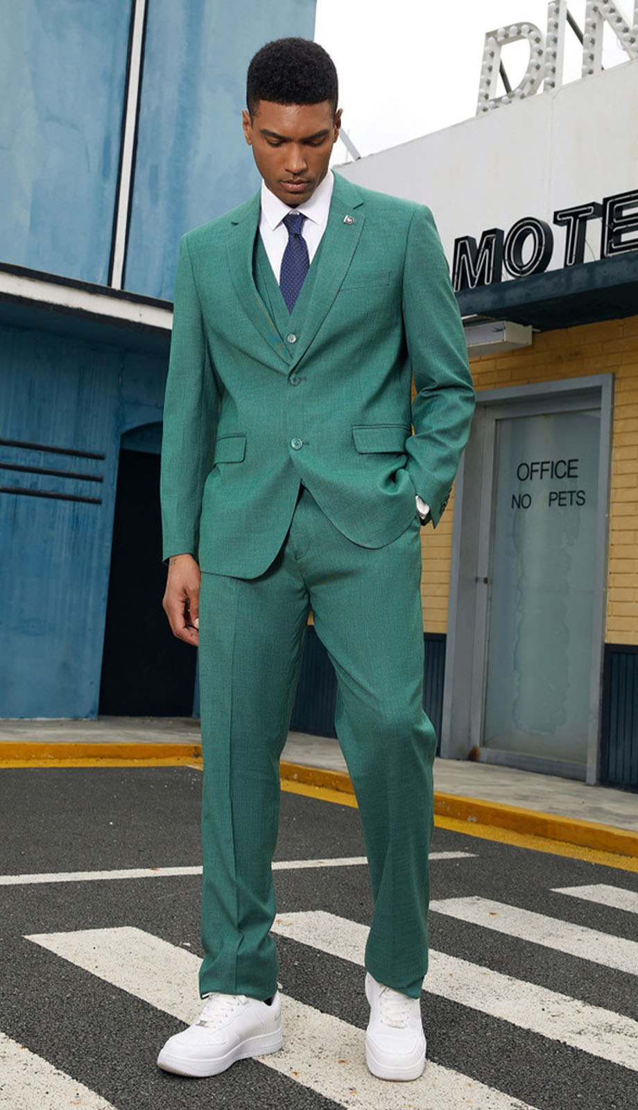 Stacy Adams SM156H1-GREEN-QO Mens Suit