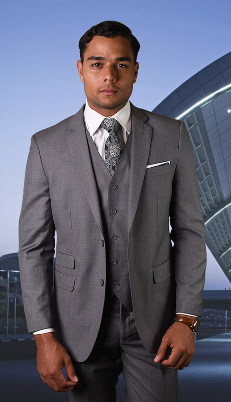 Mens Church Suit STZV-101-GR Mens Church Suit STZV-101-GR