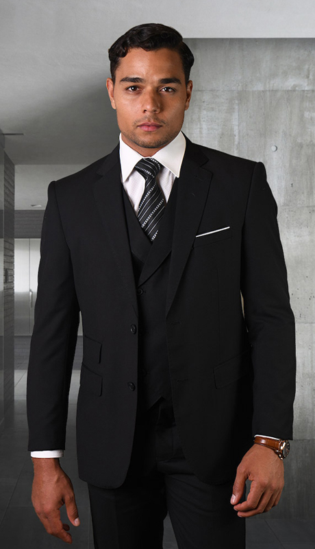 Mens Church Suit LAZIO-BK Mens Church Suit LAZIO-BK