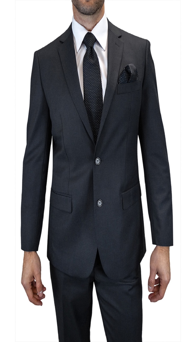 Mens Church Suit 2B2-V-QO Charcoal
