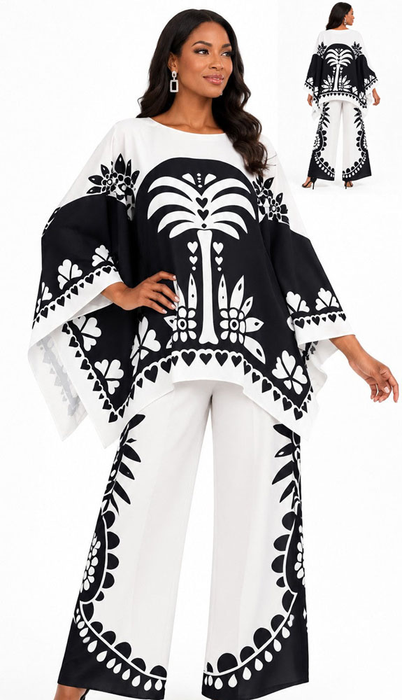 For Her U0707 Ladies Church Pant Set