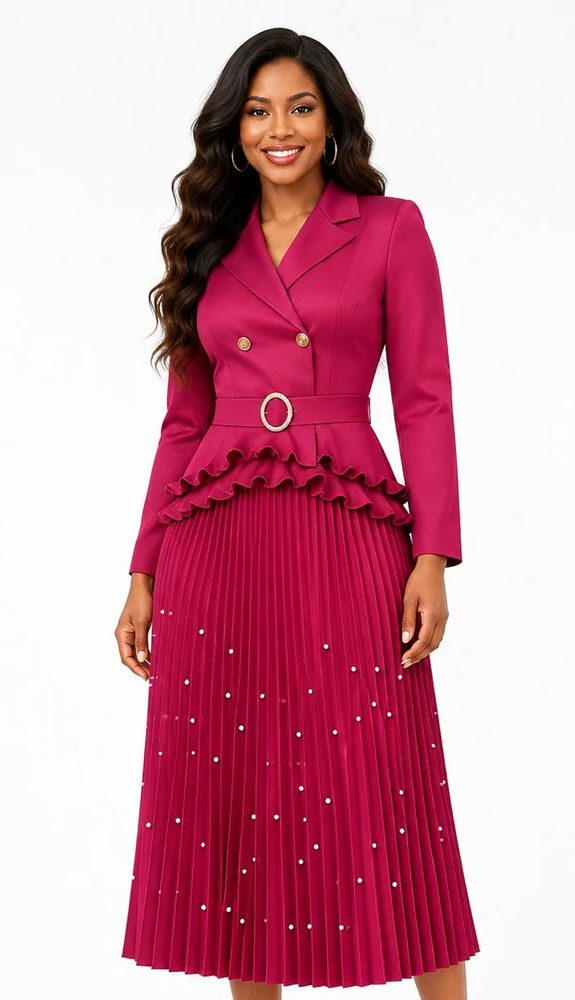 For Her 83457-RSE Ladies Church Dress