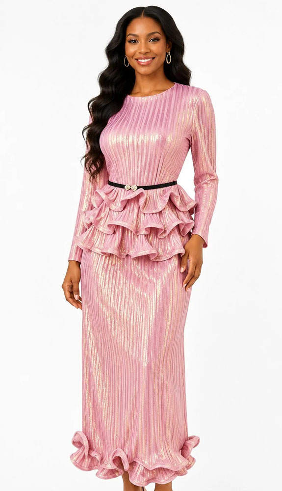 For Her 83456-PNK Ladies Church Suit For Her 83456-PNK Ladies Church Suit