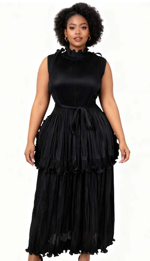 For Her 83007-BLK Ladies Church Dress