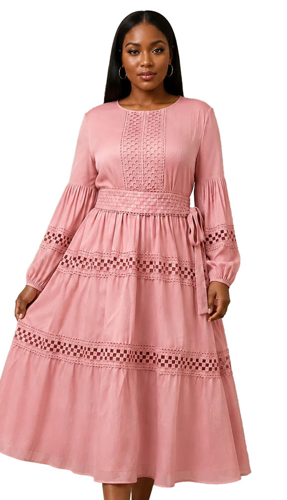 For Her 83023-PNK Ladies Church Dress For Her 83023-PNK Ladies Church Dress