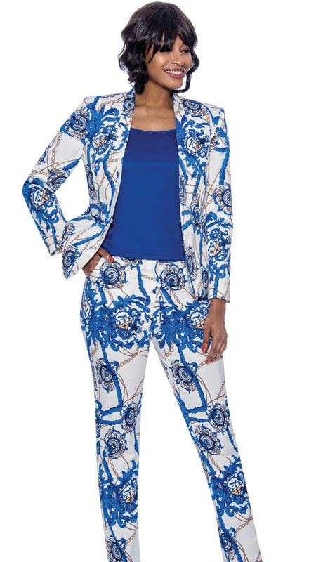 Terramina 7898-MU ( 3pc Womans Pant Set With Jacket And Cami )