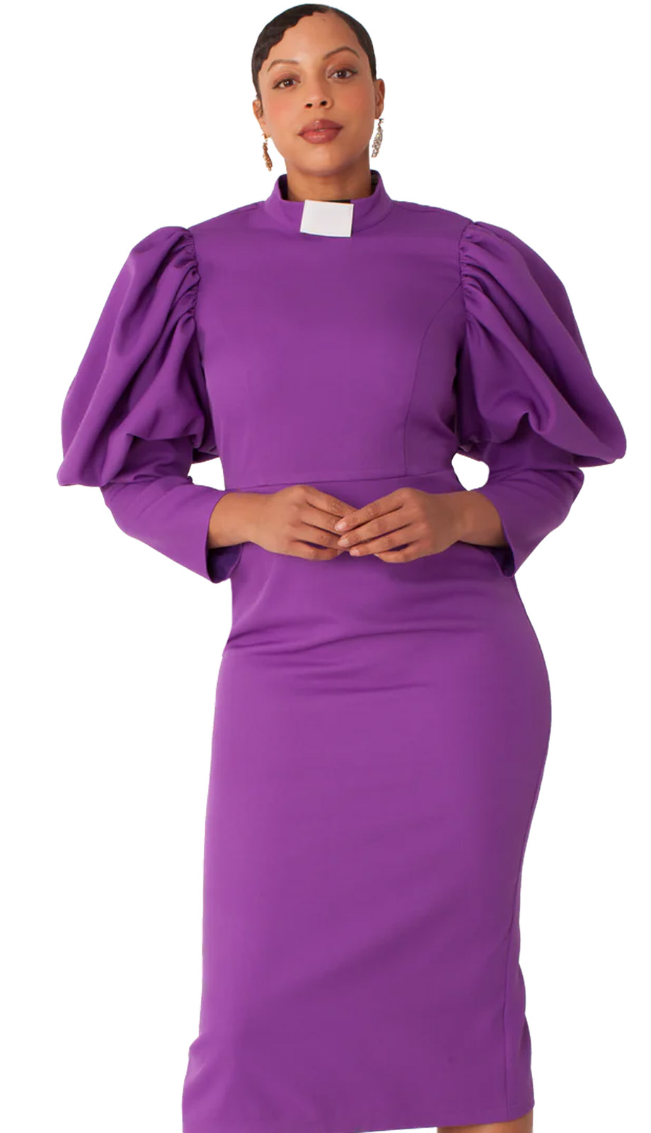 Tally Taylor 4813-PUR-QS Clergy Dress