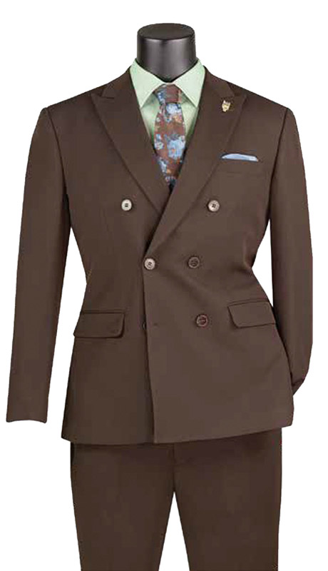 Vinci Mens Suit SDB-1-BRN
