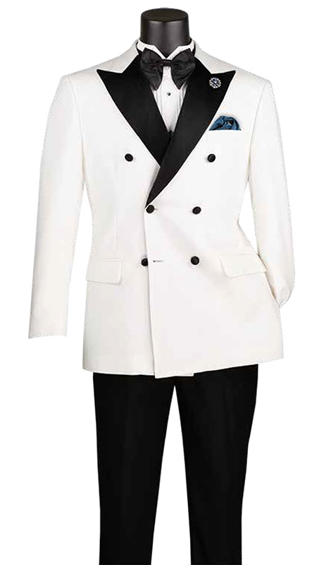Vinci Mens Suit TMDB-1-WHT
