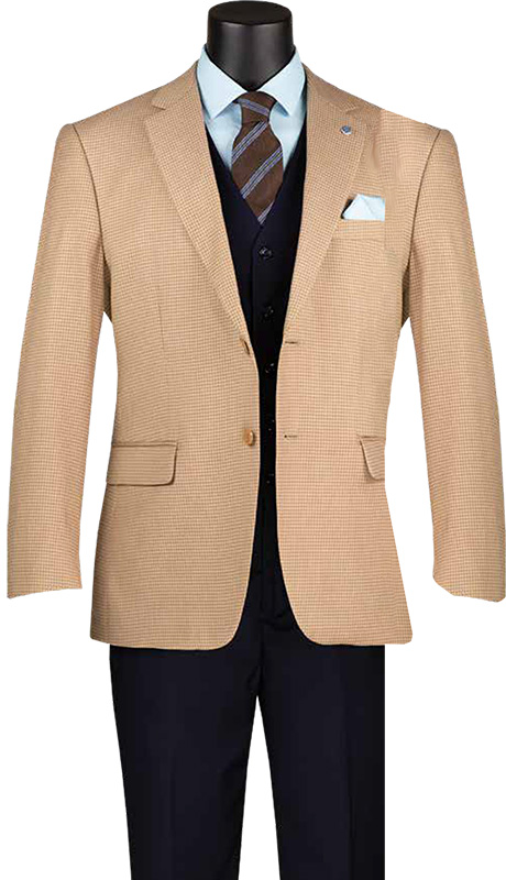 Vinci Mens Sport Coat BM-HT-TAN