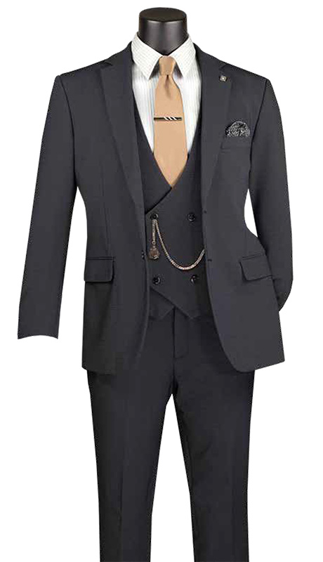 Vinci Mens Suit MV2K-3-BLK