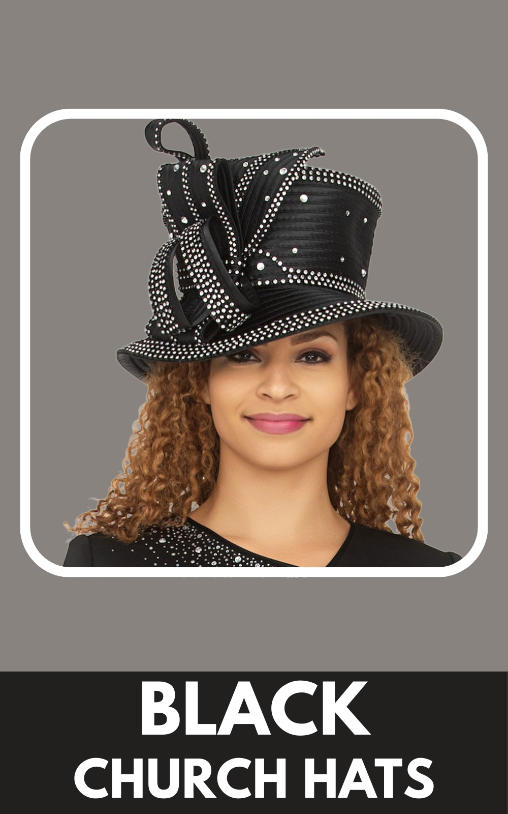 Black Church Hats