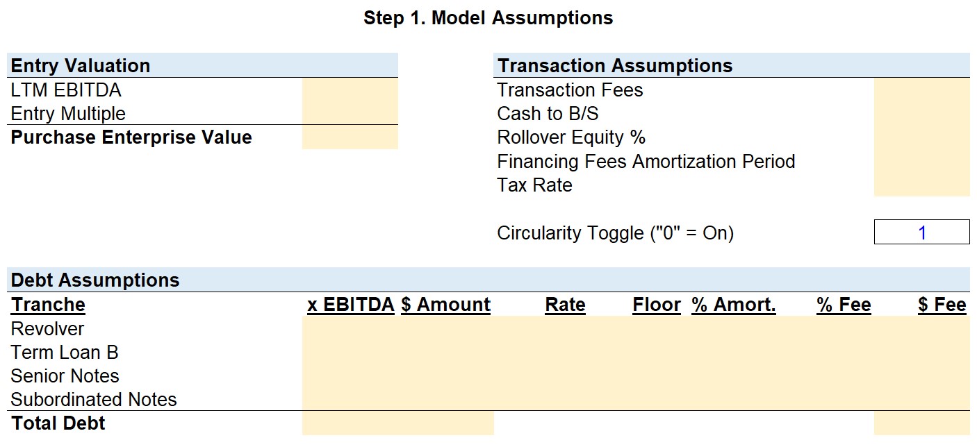Breaking Into Wall Street Lbo Model
