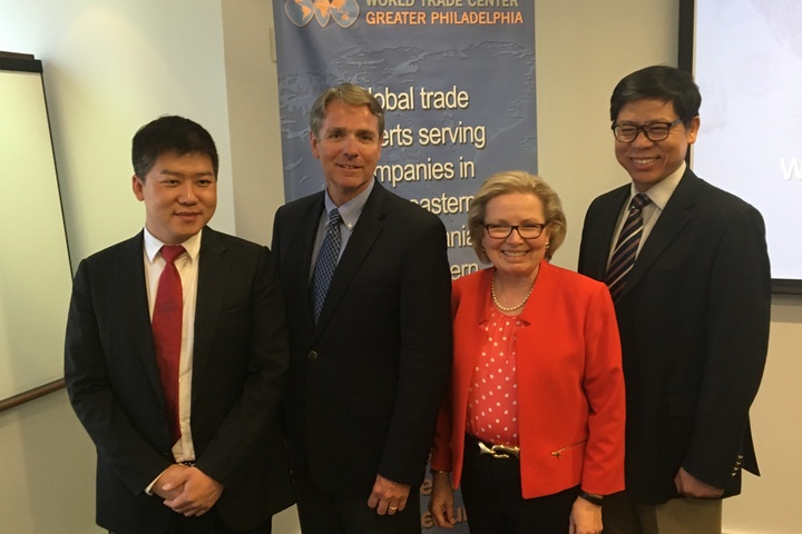 Part of Tianjin Delegation with Gary Biehn and Linda Conlin