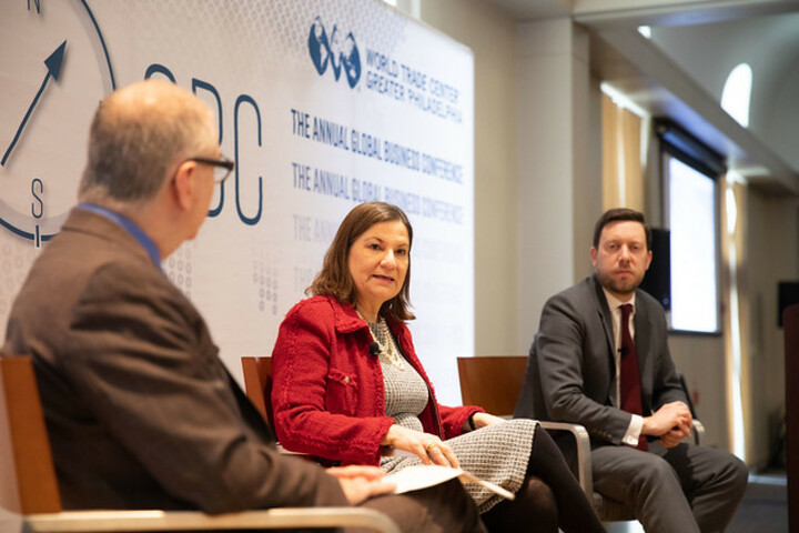 H.E. Martha Barcena Coqui and Ross Allen