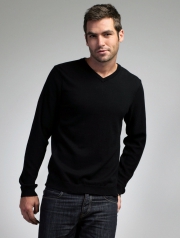 Mens Cashmere Vneck