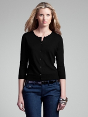 Cotton Crewneck Cardigan