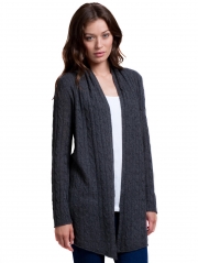 Cashmere Cable Open Cardigan Cashmere Cable Open Cardigan