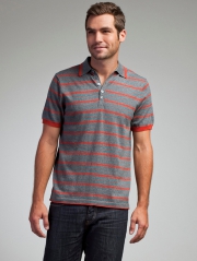 Mens Cotton Striped Polo