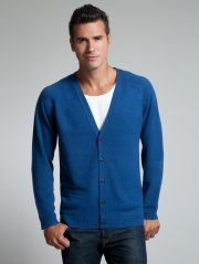 Mens Cashmere Vneck Cardigan