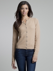 Cashmere Crew Cardigan