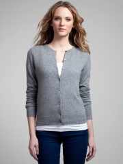 Cashmere Crew Cardigan