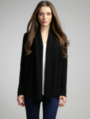 Cashmere Drape Front Cardigan