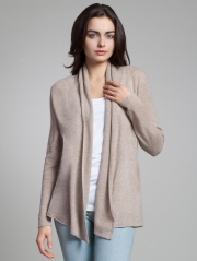 Cashmere Drape Front Cardigan