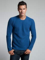 Mens Cashmere Thermal Crewneck