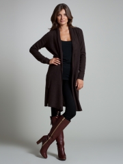 Cashmere Shawl Collar Duster