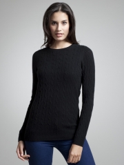 Cashmere Cable Crewneck