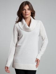 Mixed Gauge Drape Neck Mixed Gauge Drape Neck