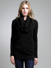 Cashmere Shaker Cowl Neck