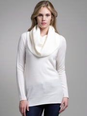 Cashmere Shaker Cowl Neck