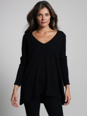 Cashmere Hi-lo V Neck Cashmere Hi-lo V Neck