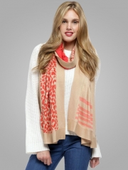 Printed Colorblock Wrap