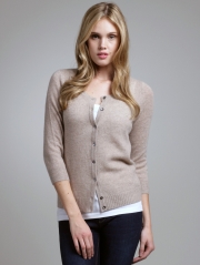 Bracelet Sleeve Cashmere Cardigan