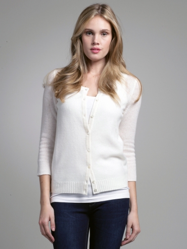 Bracelet Sleeve Cashmere Cardigan