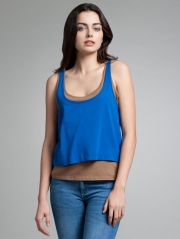 Colorblock Double Layer Tank