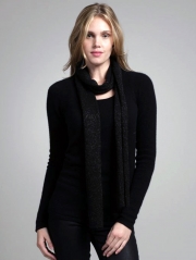 Cashmere Sparkle Skinny Scarf