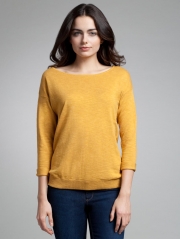 Cotton Slub Bateau Neck
