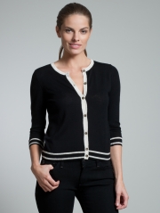 Cotton Tipped Cardigan