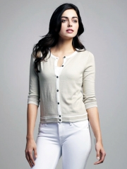 Cotton Tipped Cardigan